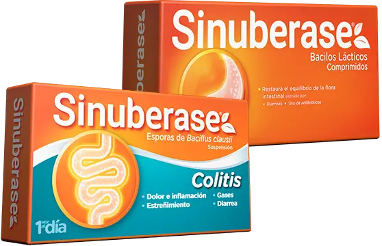 Productos Sinuberase Colitis y Sinuberase Comprimidos
